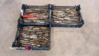 Large quantity of taper reamers machine tooling