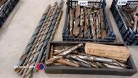 Large quantity of morse taper drill bits