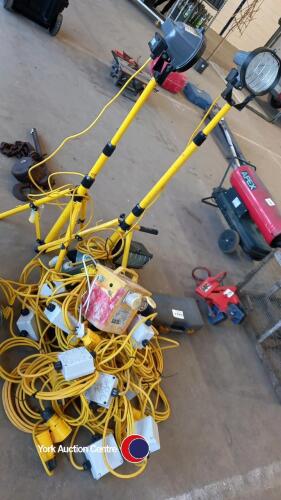 110 volt power cable and lighting