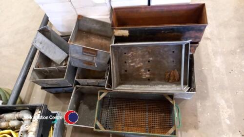 Quantity of metal tote pans