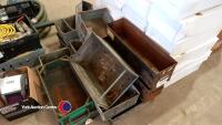 Quantity of metal tote pans - 2
