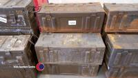 5 x Army ammunition boxes