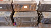 5 x Army ammunition boxes