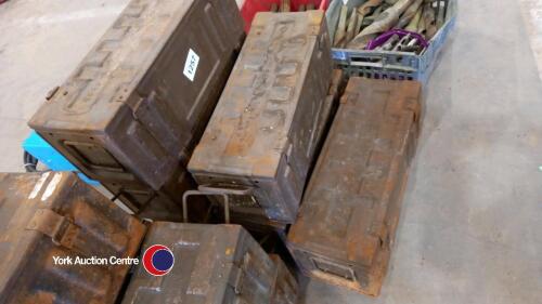 5 x Army ammunition boxes