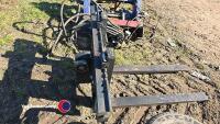 Forklift backplate and tines - 2