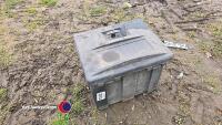 Jennings side mounted strap box for bale trailer etc