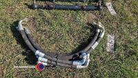 8 x hydraulic hoses