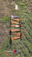 Unused power harrow tines