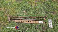 Set of Leyland drawbar stays and 9 hole bar