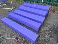 5 x pieces soft long jump in purple