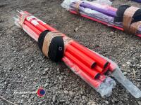 Set of 12 new stick in the ground weave poles with spacer - 2