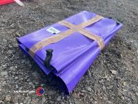 Set of 6 large velcro peg in tunnel straps in purple - 3