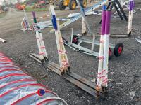 Full set of V channel weaves with poles