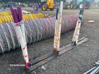 Full set of V channel weaves with poles - 2