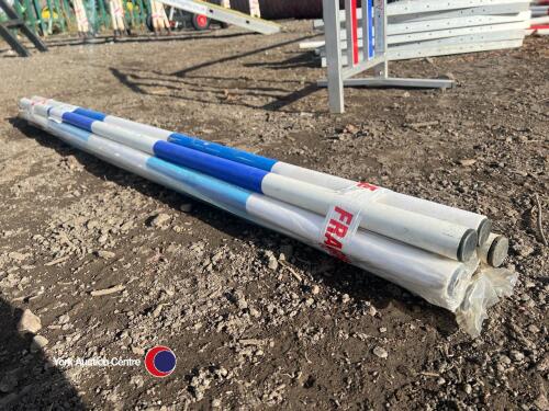 7 x 5ft blue jump poles