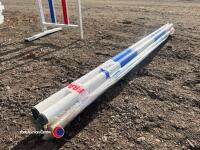 7 x 5ft blue jump poles - 2