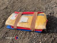 3 x unused velcro sandbags for tunnels in yellow, red and blue - 3
