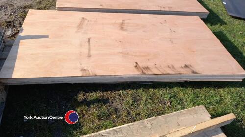 10 x Eucalytus core plywood sheet (2440x1220x12mm) - new