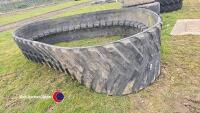 Large tyre track