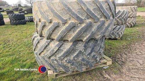 Pair of Trelleborg VF 710/60 R42, 30% tread remaining