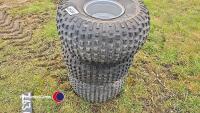 3 x as new ATV/quad trailer wheels and centres