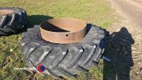 Pair 20.8R38 Stocks dual wheels - 2