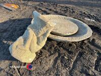 Concrete bird bath - 3