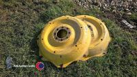 Pair of tractor rear wheel rims/dishes - 2