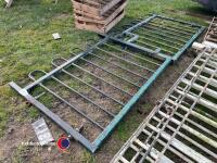 Pair of metal bow top railing gates - 2