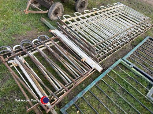Bow top metal railings, approx 36 feet