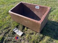 Glazed planter trough - 2