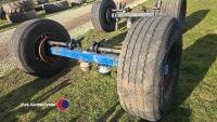 Bpw axle on drum brakes c/w super single wheels and tyres - 2