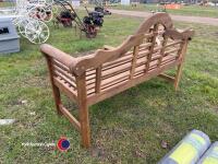 Hardwood bench and table, new - 3