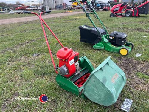 Suffolk colt petrol lawnmower with grassbox