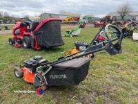 Kubota roller mower c/w collector box, Honda engine - 4