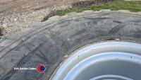 2 x Alliance 560/60R22.5 8 stud wheels - good tubeless - 9