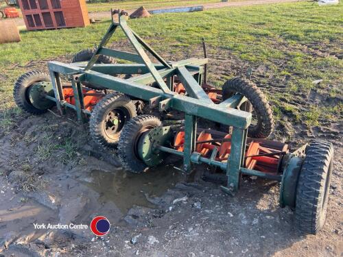 Gang mower, ground driven
