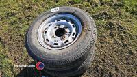 4 x trailer wheels and tyres, 165 R13 - 2