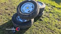 4 x transit wheels and tyres, 225/75 R16