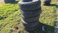 5 x Land Rover wheels and off road tyres, 205 R16 - 4