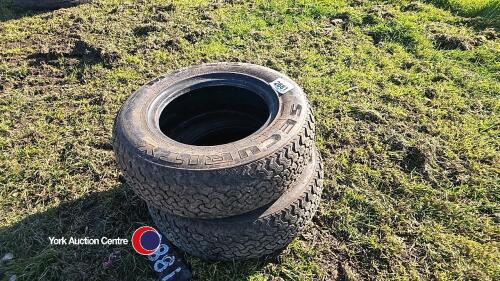 2 x 185.70 x 13 comm tyres