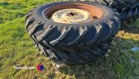 2 x 12.4/11 x 36 Ford 6 stud wheels