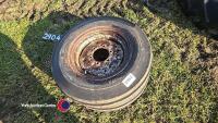 2 x 600 x 16 Tractor front wheels - 2