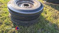 2 x 600 x 16 Tractor front wheels - 4