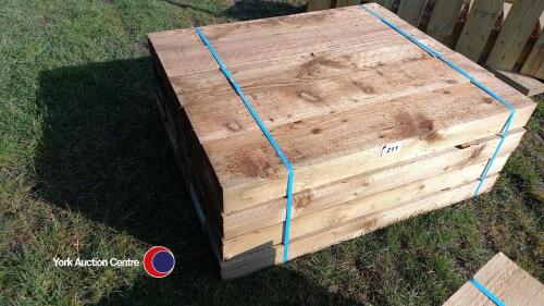 20 x new railway sleepers 100 x 200 x 1200