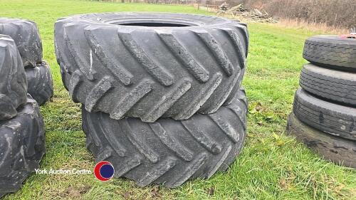 2 x 620/75R30 tyres
