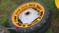 Pair of Alliance row crops 8.3 R44 Tyres - 2