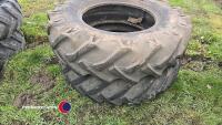 Pair of 16.9/14 R30 Tractor tyres