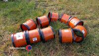10 x drainage couplings 100mm dia