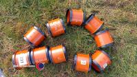 10 x drainage couplings 100mm dia - 2